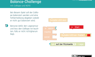 Balance Challenge mit Calliope und NEPO