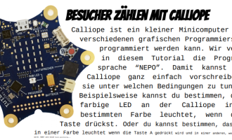 Counting visitors with the Calliope mini