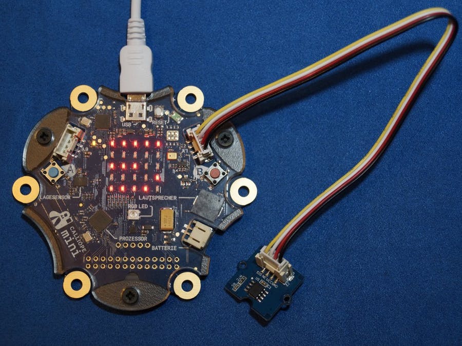 Calliope mini grove temperature sensor