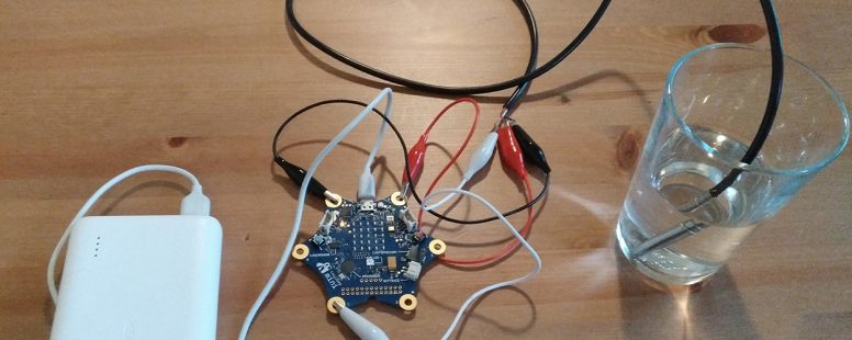 Measuring the temperature of liquids