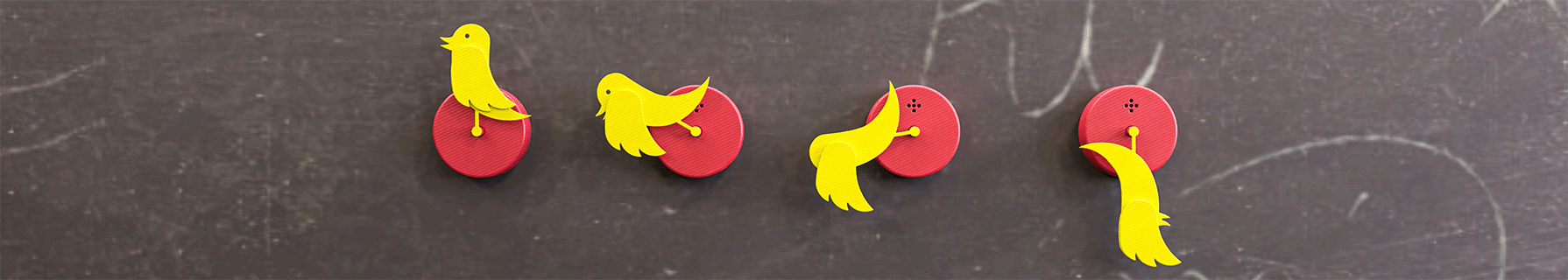 Luftqualität: 3D-Vogel